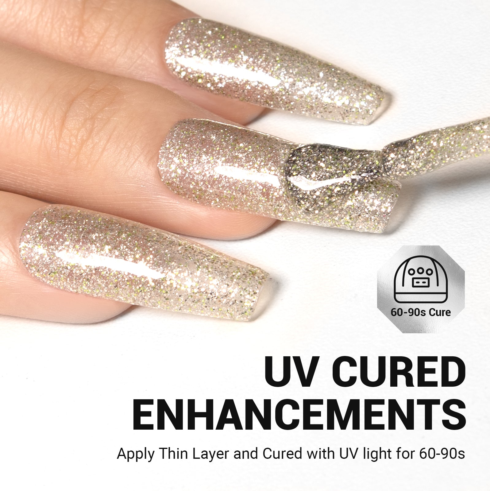 1663 Sparkling Waves - TPO-Free Thick Gel Nail Polish(15ml) - 图片5