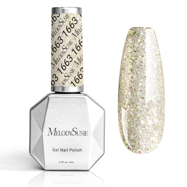 1663 Sparkling Waves - TPO-Free Thick Gel Nail Polish(15ml)