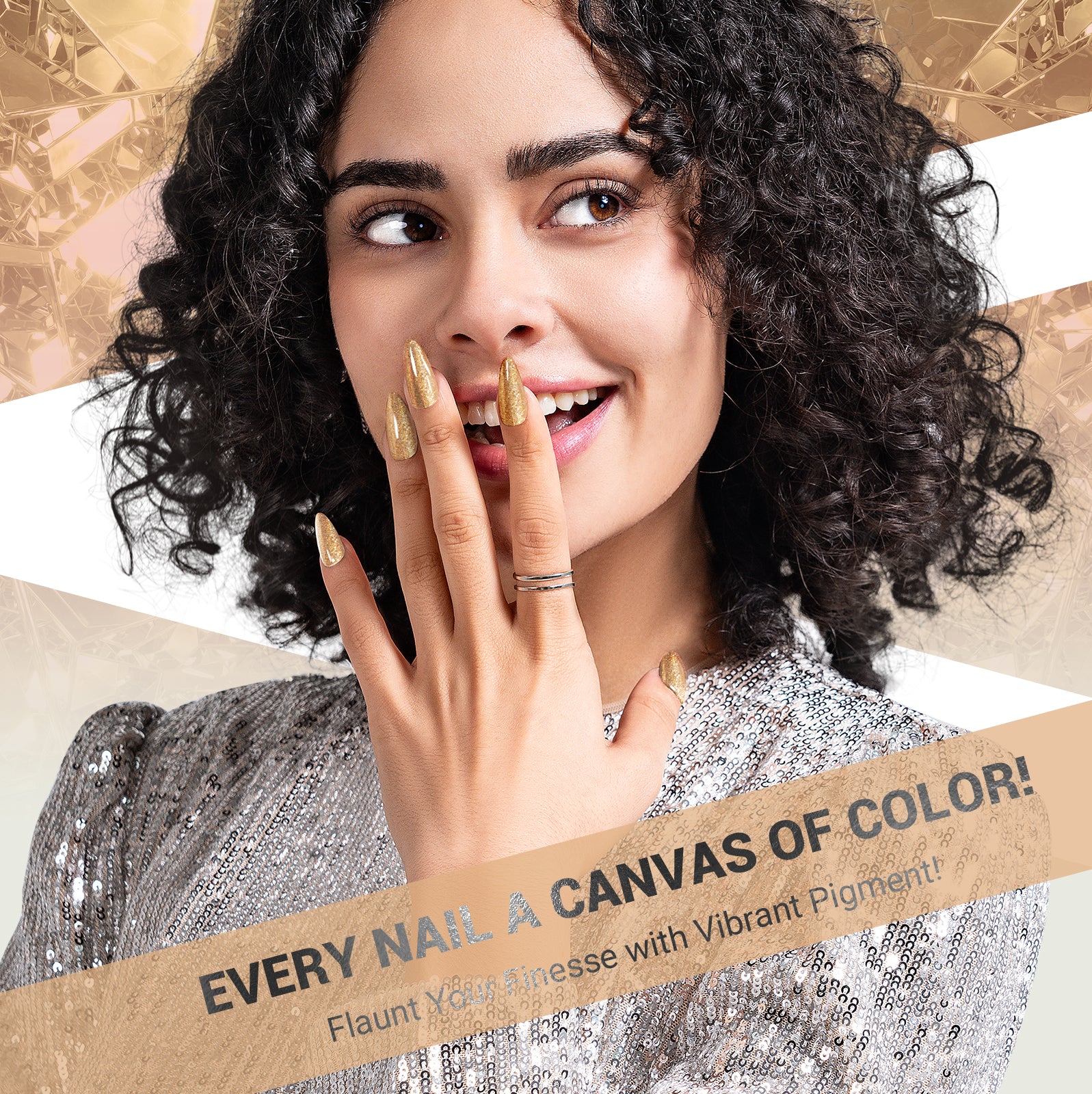 1664 Golden Sands - TPO-Free Thick Gel Nail Polish(15ml) - 图片4