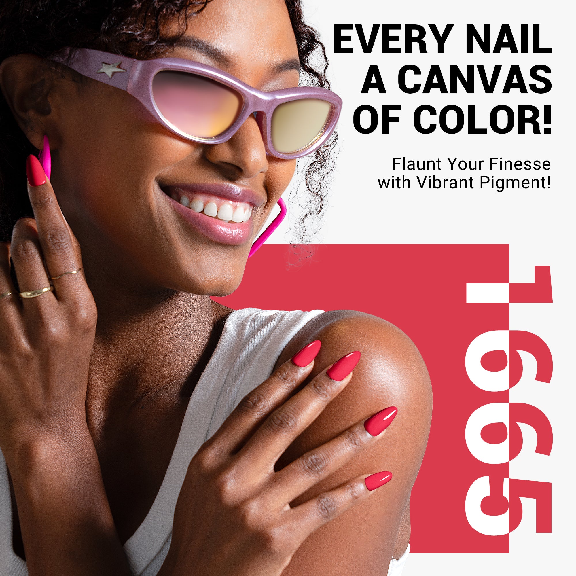 1665 Raspberry Red - TPO-Free Thick Gel Nail Polish(15ml) - 图片4