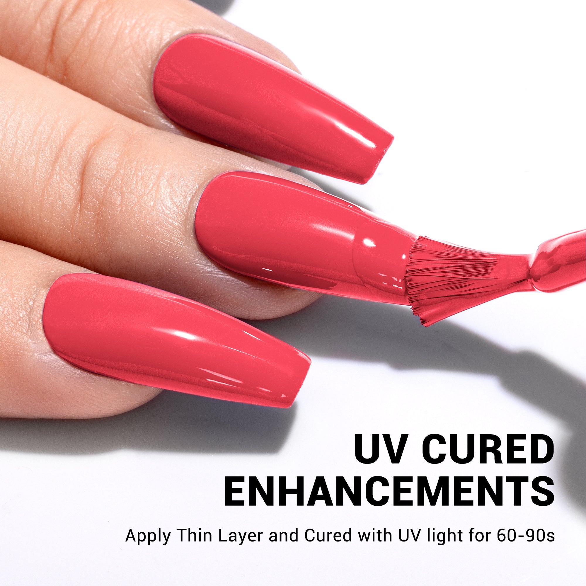 1665 Raspberry Red - TPO-Free Thick Gel Nail Polish(15ml) - 图片5