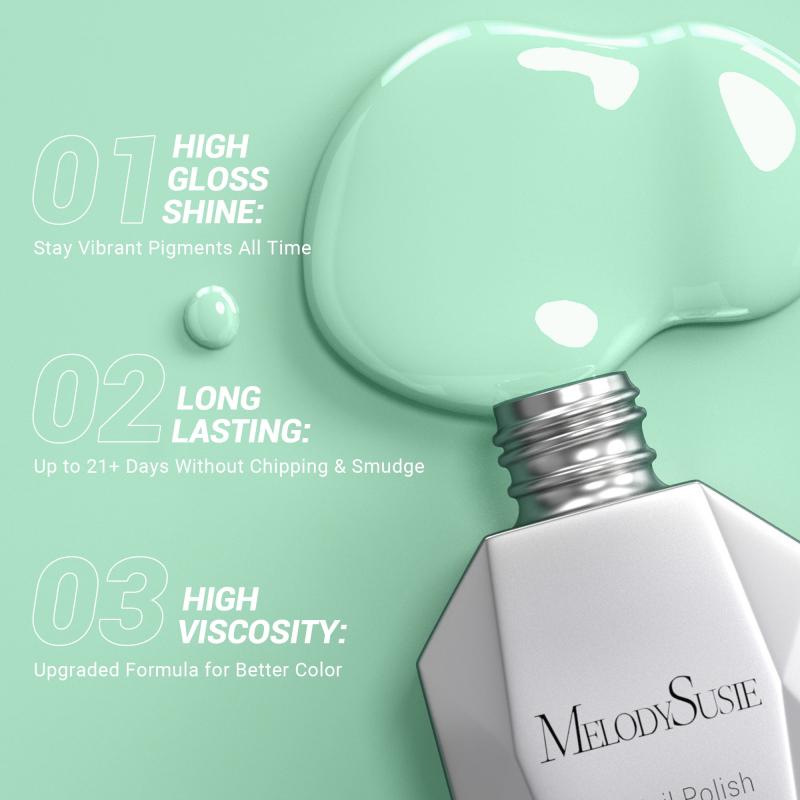 1666 Soft Mint Green - TPO-Free Thick Gel Nail Polish(15ml)