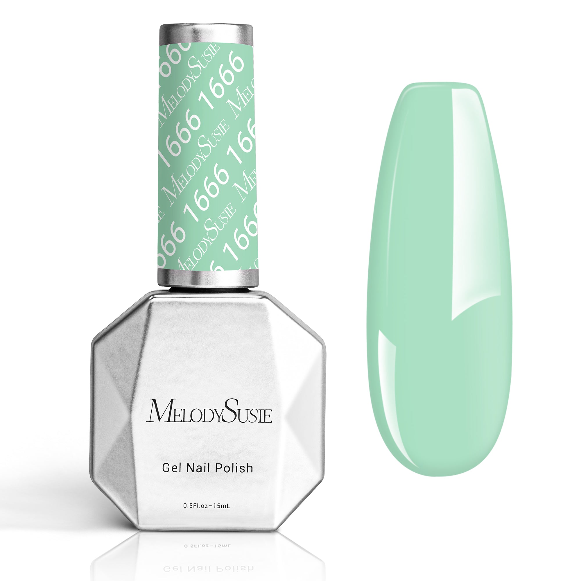 1666 Soft Mint Green - TPO-Free Thick Gel Nail Polish(15ml)