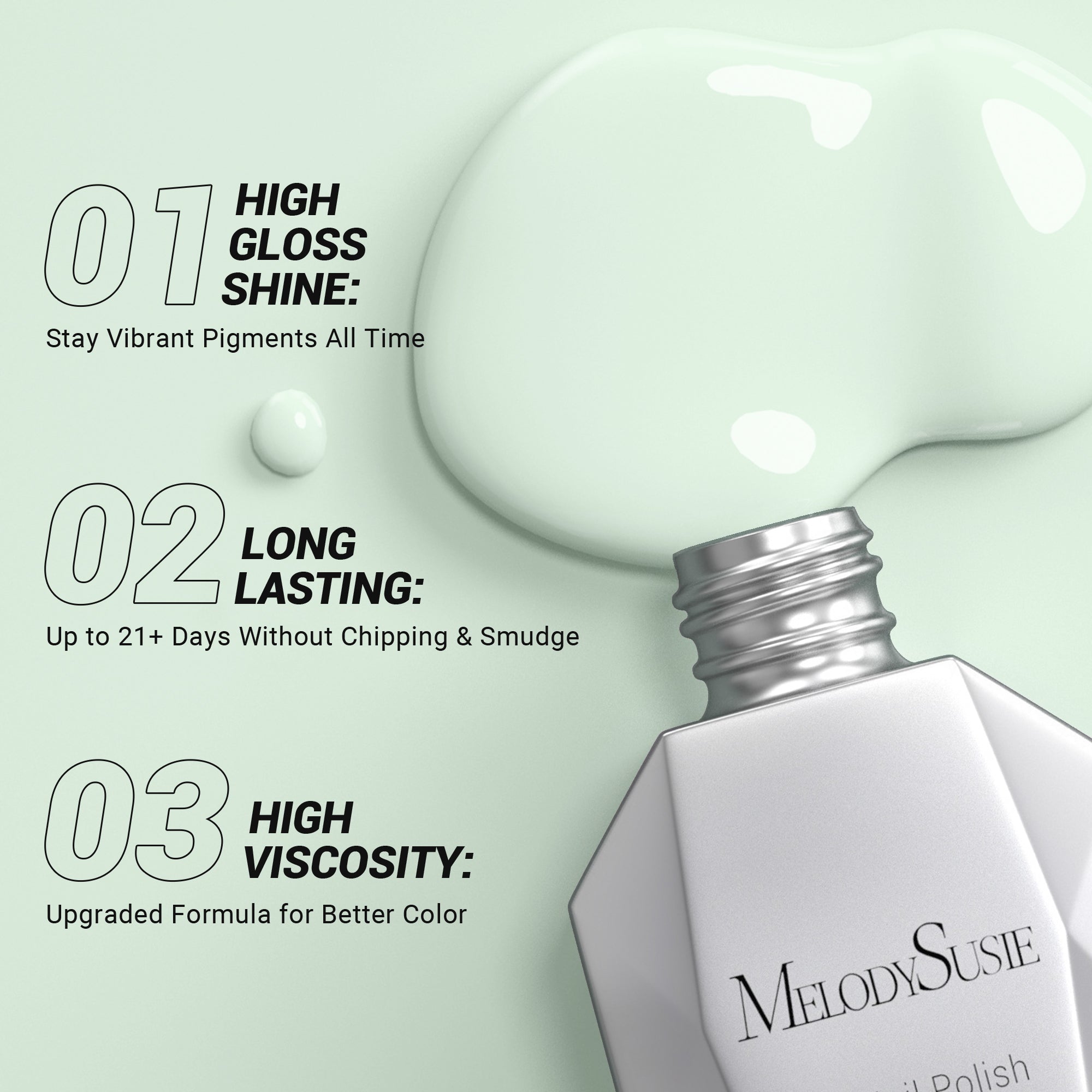 1667 Golf Green - TPO-Free Thick Gel Nail Polish(15ml) - 图片3