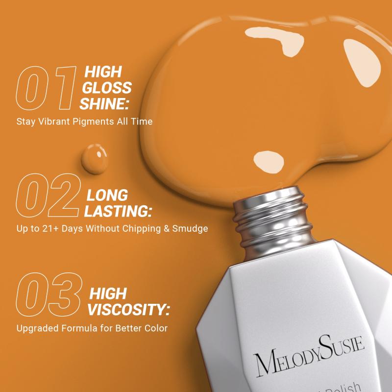 1670 Pumpkin Yarn  Orange - TPO-Free Thick Gel Nail Polish(15ml)