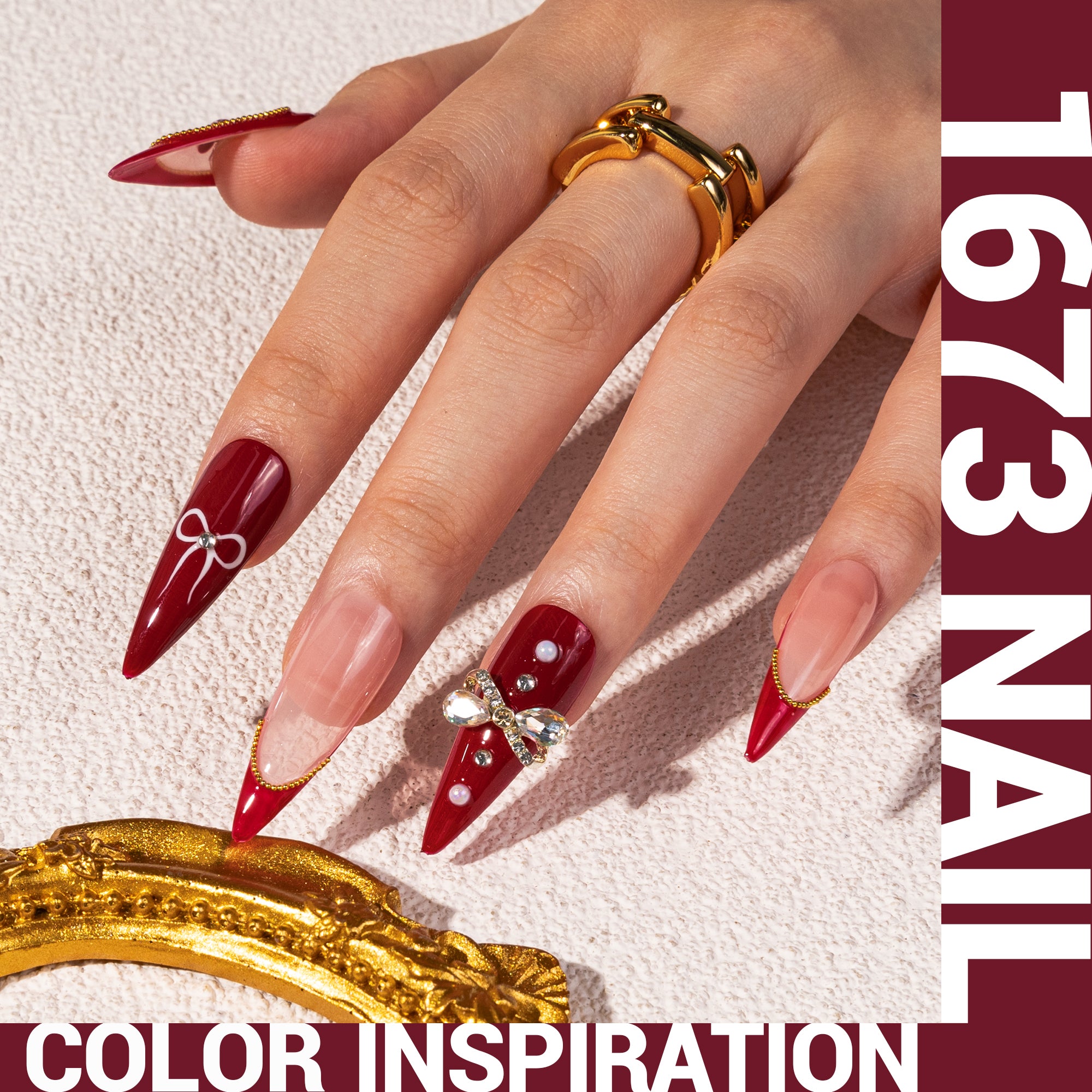 1673 Retro Sport Red - TPO-Free Thick Gel Nail Polish(15ml) - 图片2