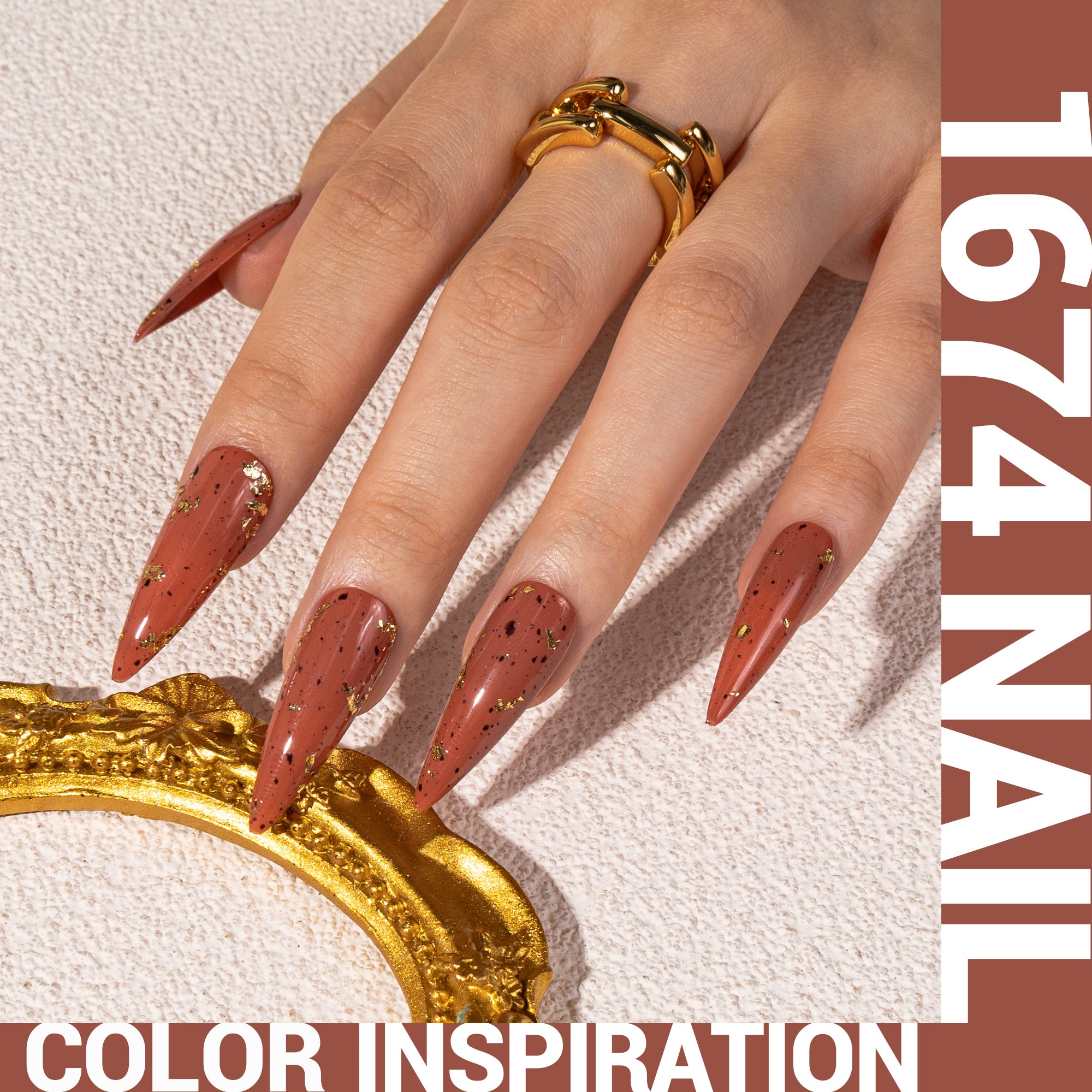 1674 Rosewood Yarn - TPO-Free Thick Gel Nail Polish(15ml) - 图片2