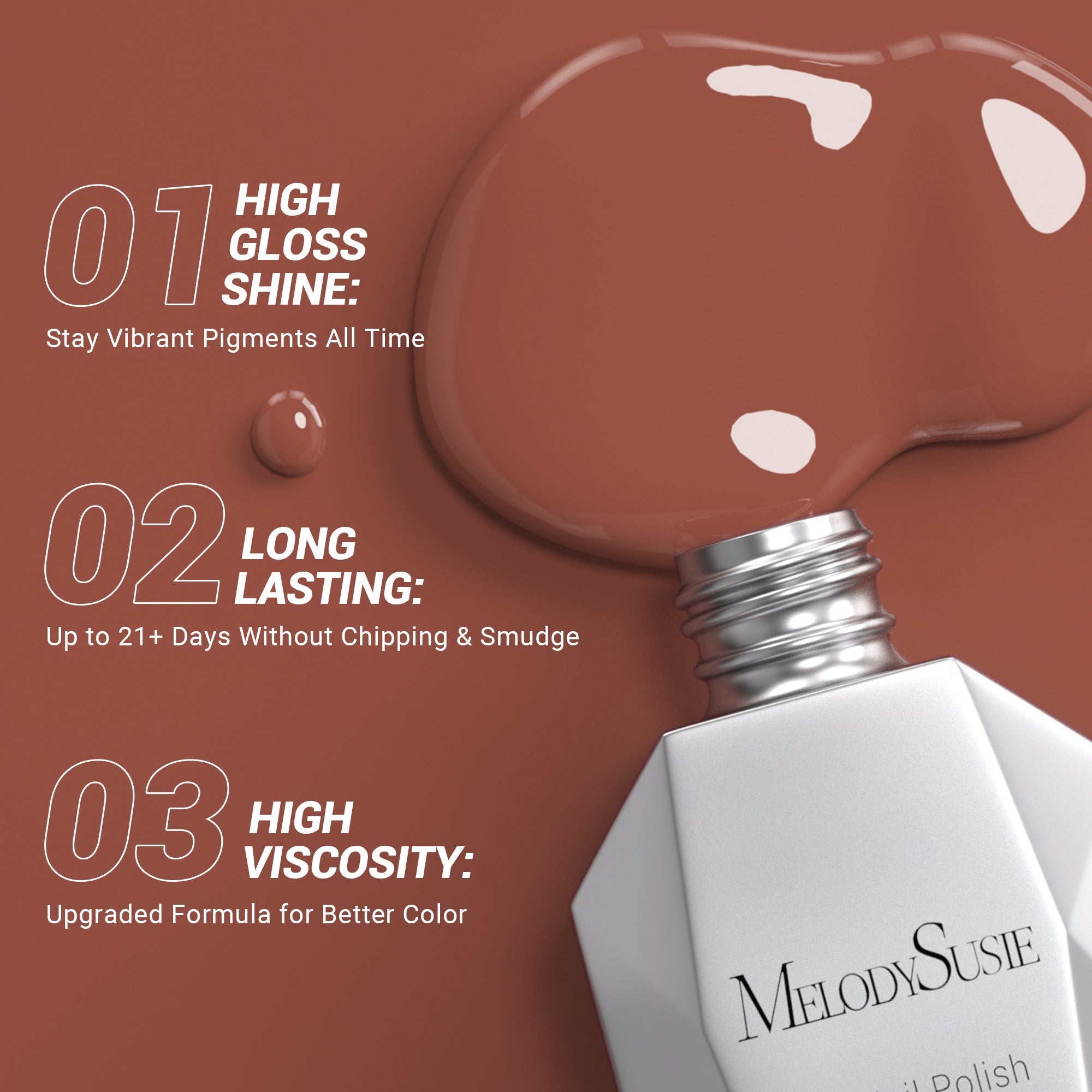 1674 Rosewood Yarn - TPO-Free Thick Gel Nail Polish(15ml) - 图片3