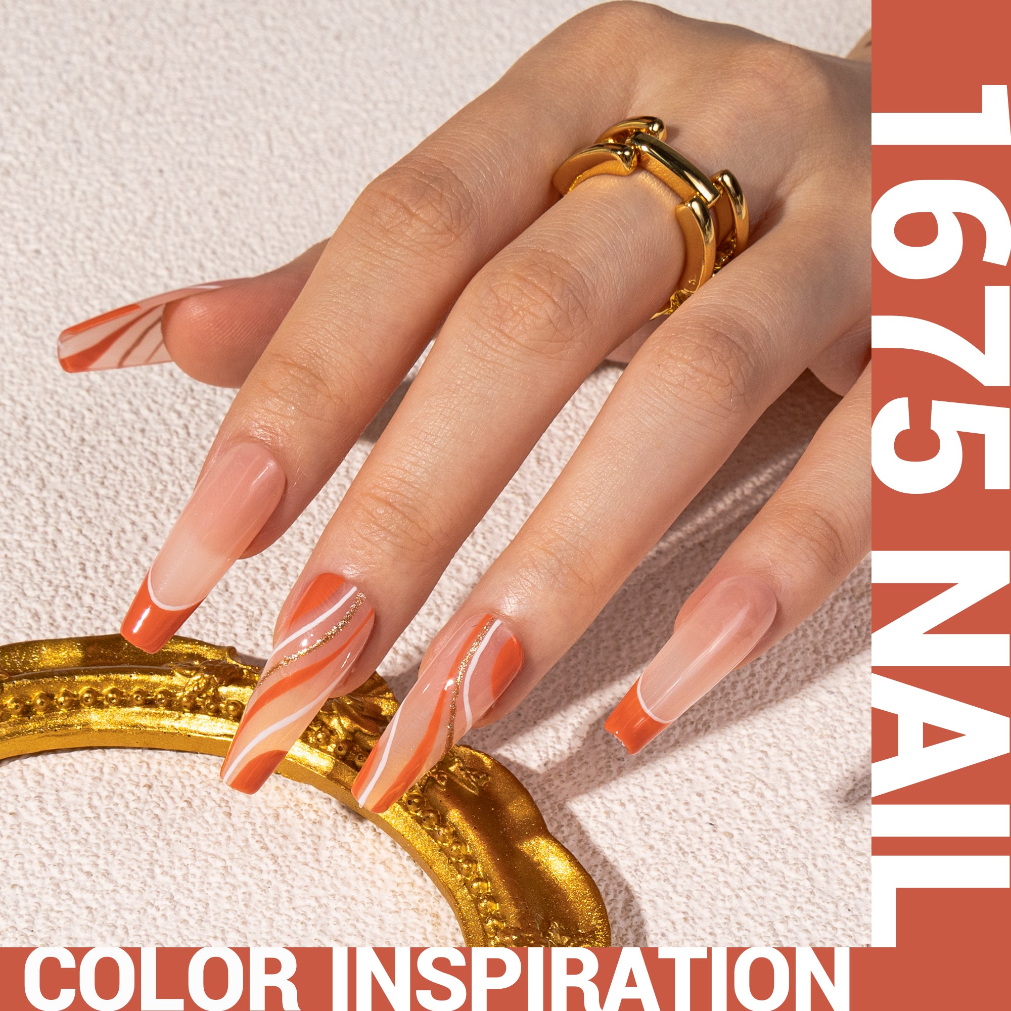 1675 Brick Red Orange - TPO-Free Thick Gel Nail Polish(15ml) - 图片2