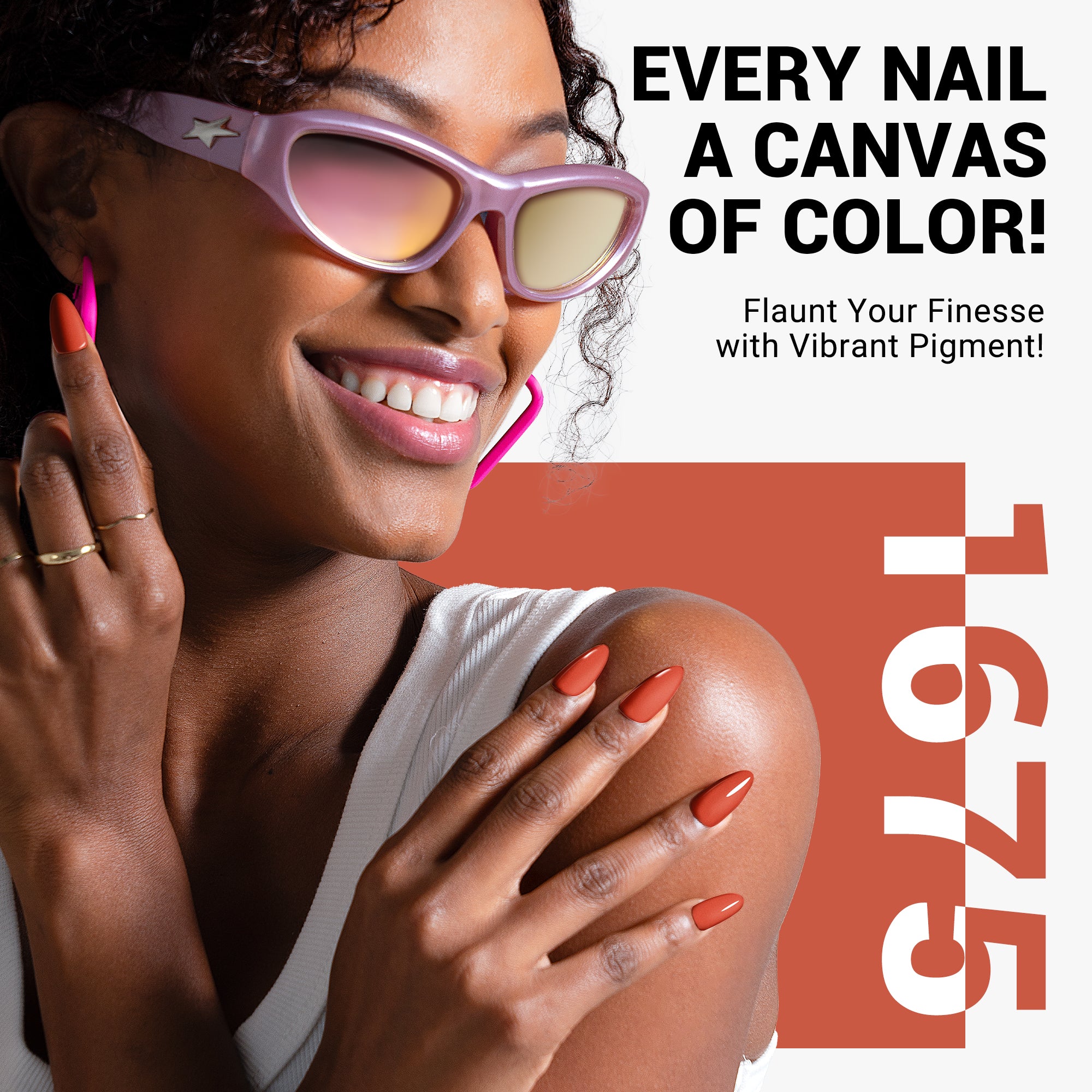 1675 Brick Red Orange - TPO-Free Thick Gel Nail Polish(15ml) - 图片5