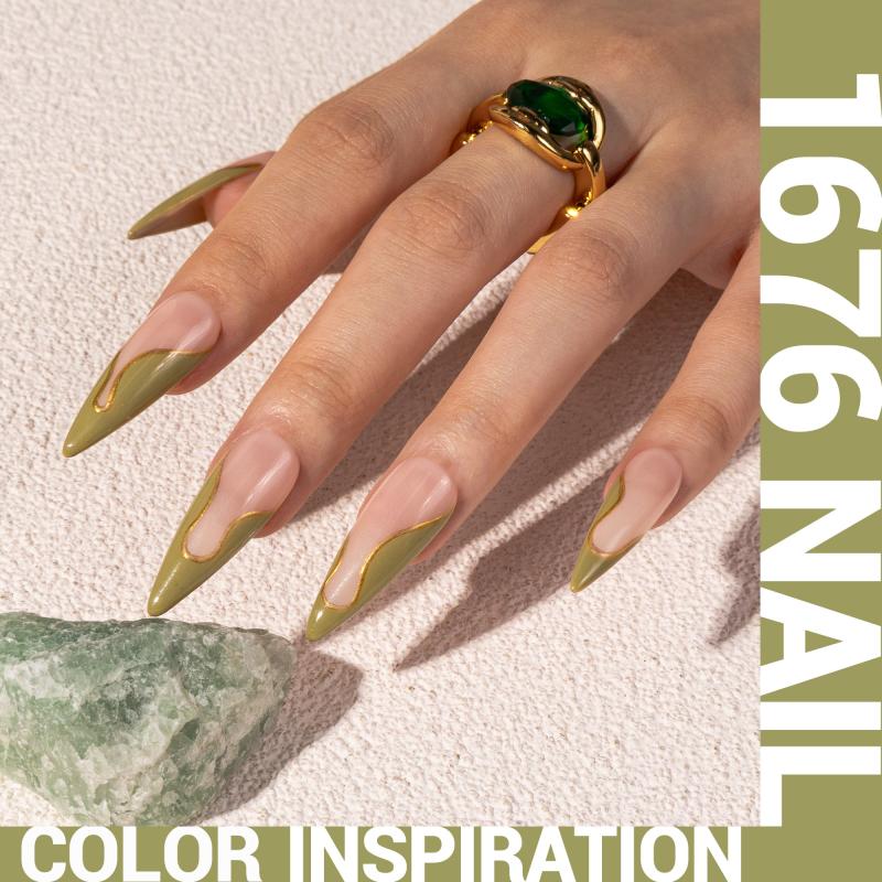 1676 Camping Green - TPO-Free Thick Gel Nail Polish(15ml)