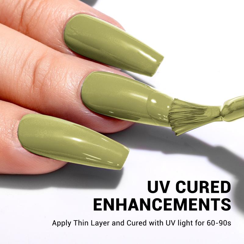 1676 Camping Green - TPO-Free Thick Gel Nail Polish(15ml)