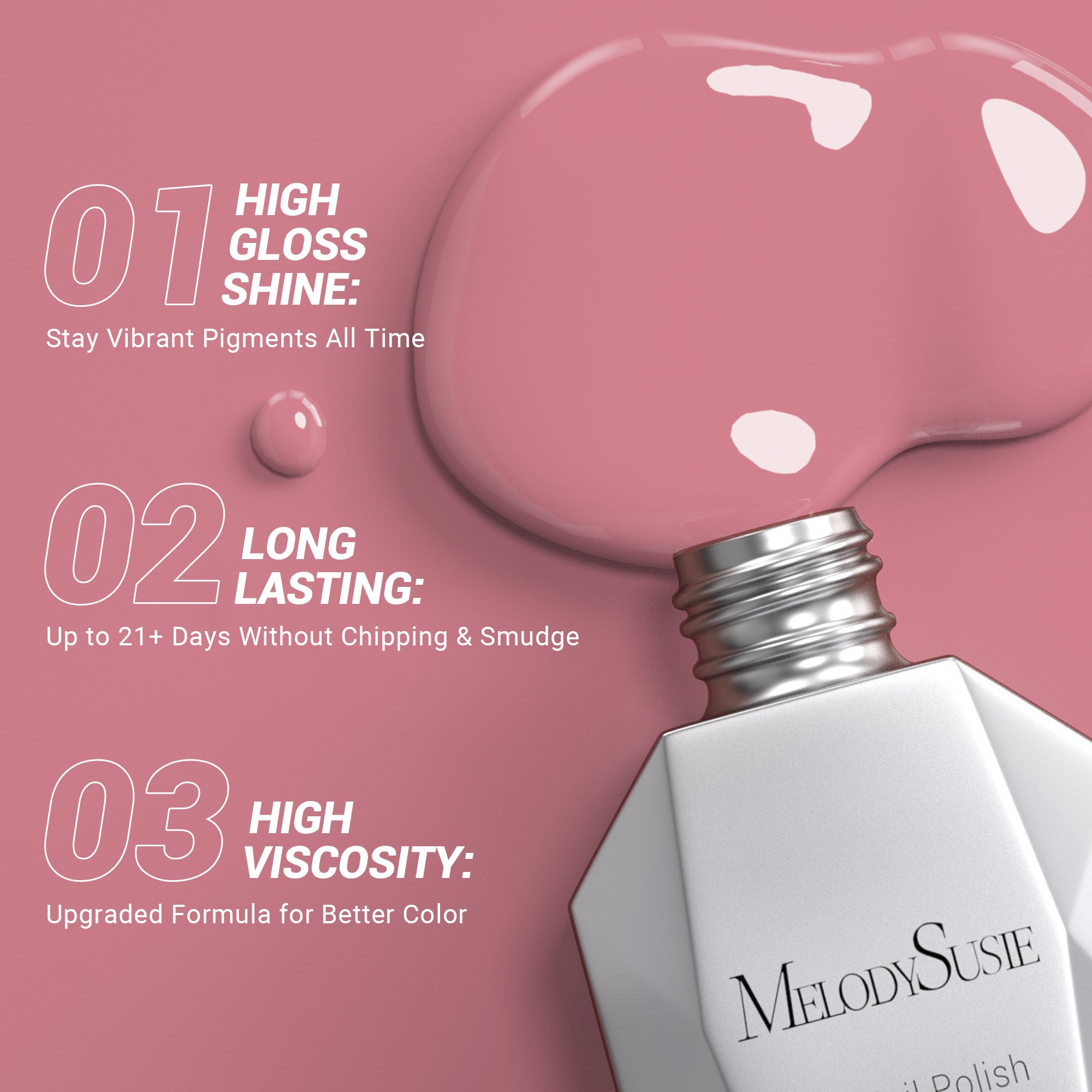 1677 Yoga Pink - TPO-Free Thick Gel Nail Polish(15ml) - 图片3