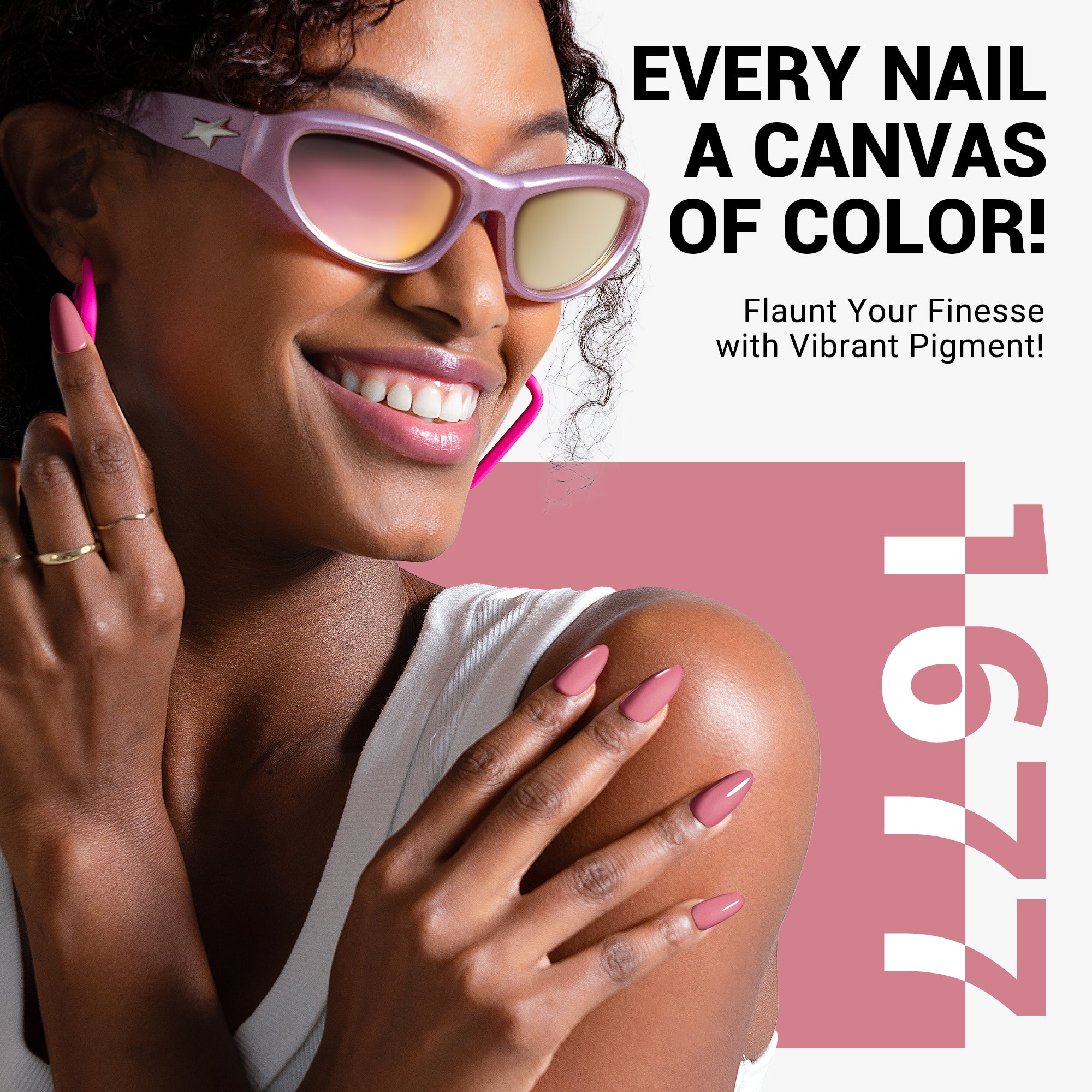 1677 Yoga Pink - TPO-Free Thick Gel Nail Polish(15ml) - 图片4