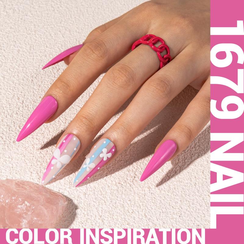 1679 Rosehip Knitted Pink  - TPO-Free Thick Gel Nail Polish(15ml)