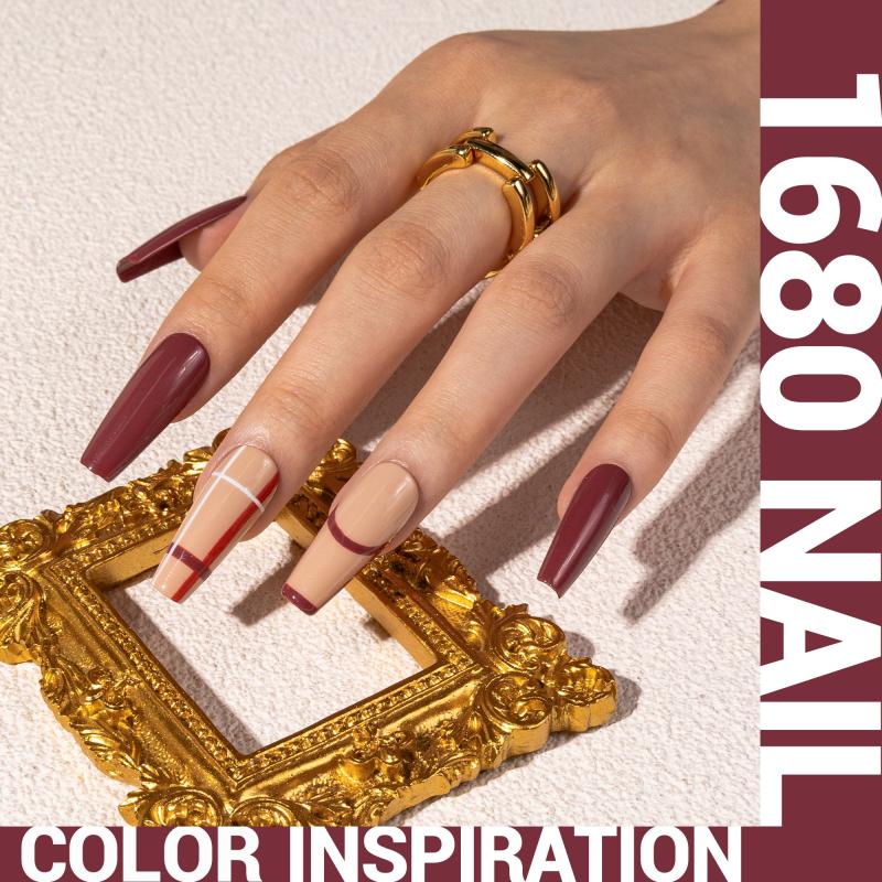 1680 Crimson Knit - TPO-Free Thick Gel Nail Polish(15ml)