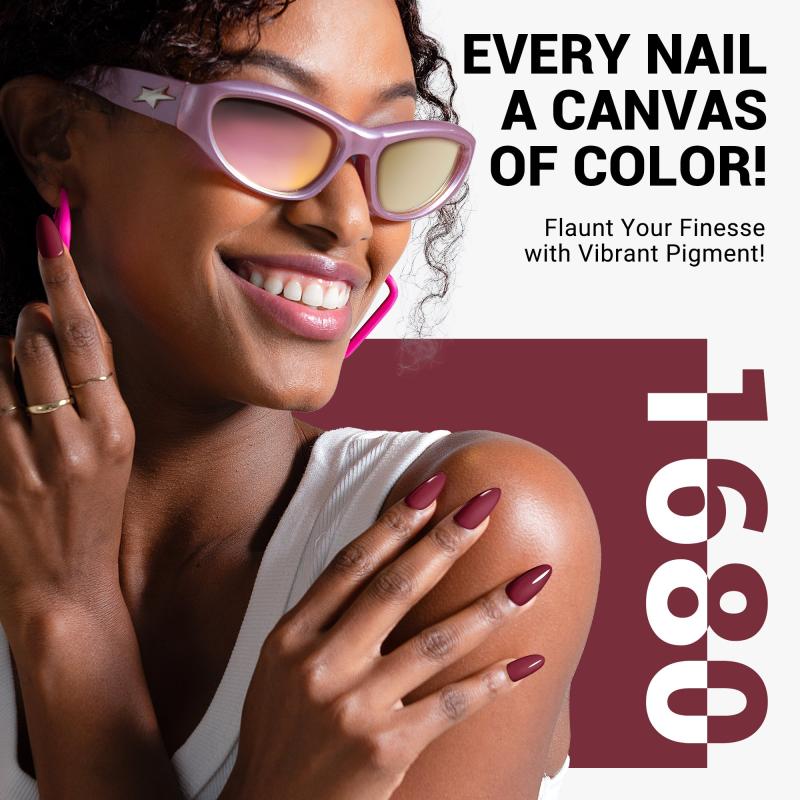 1680 Crimson Knit - TPO-Free Thick Gel Nail Polish(15ml)