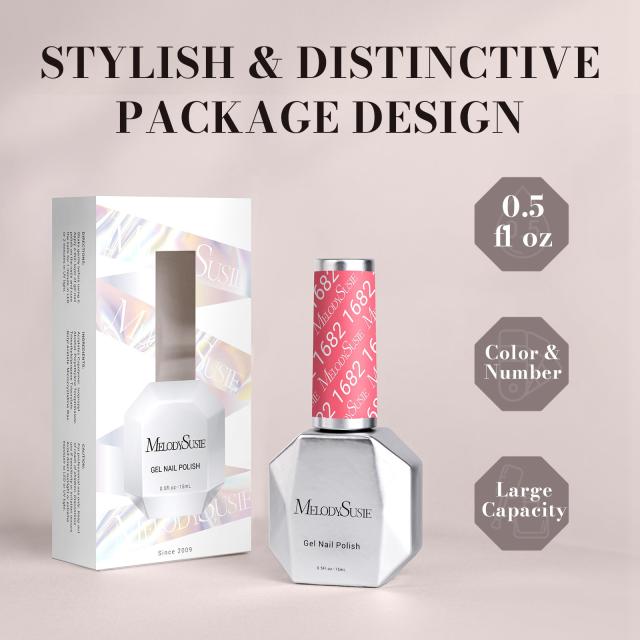 1682 Pink - TPO-Free  Faster UV Curing Gel Nail Polish 0.5 fl oz/15ml