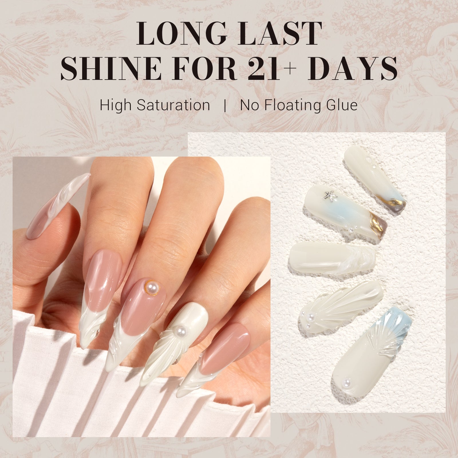 1683 White - TPO-Free Faster UV Curing Gel Nail Polish 0.5 fl oz/15ml - 图片4