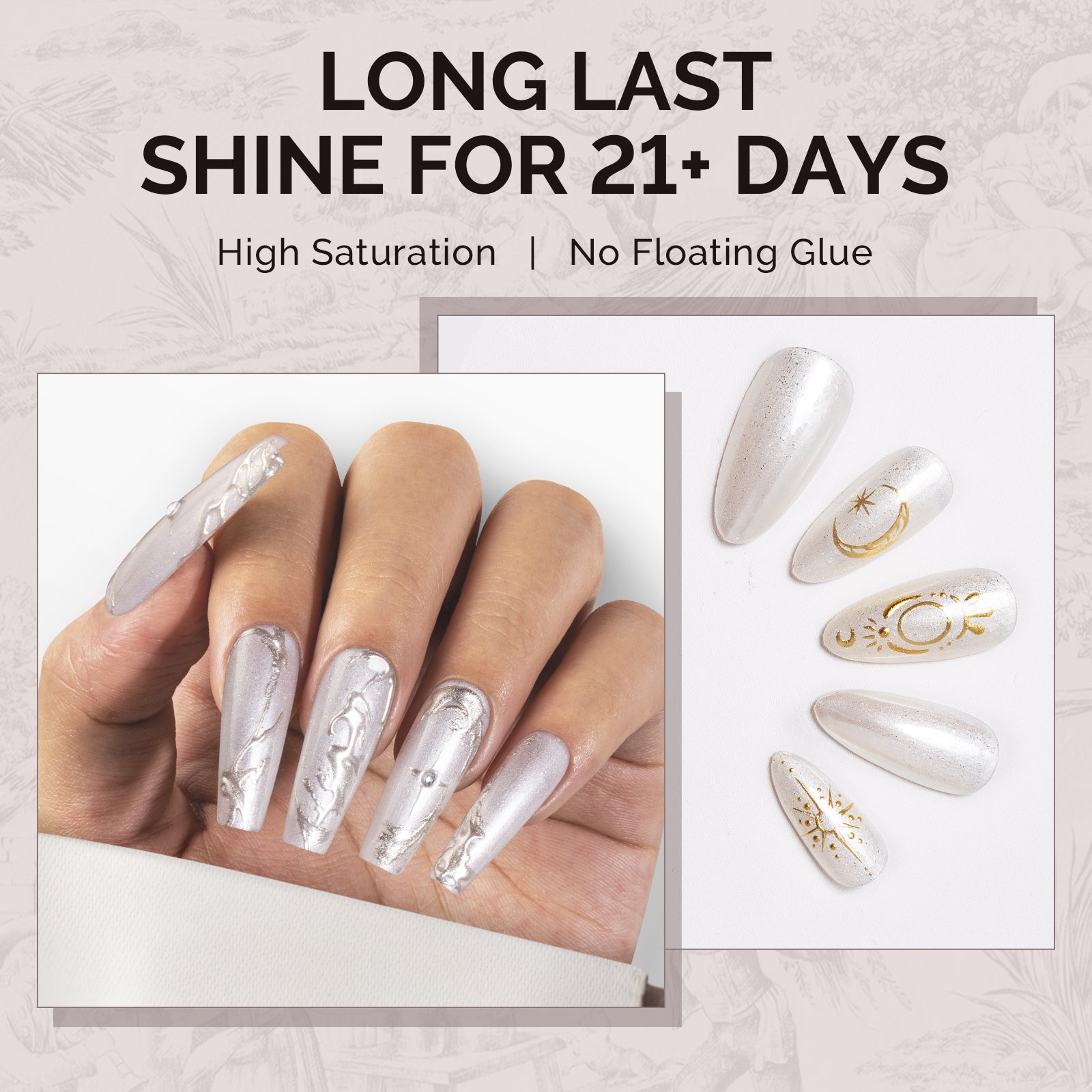 1746 Starlight White - TPO-Free Faster UV Curing Gel Nail Polish 0.5 fl oz/15ml - 图片4