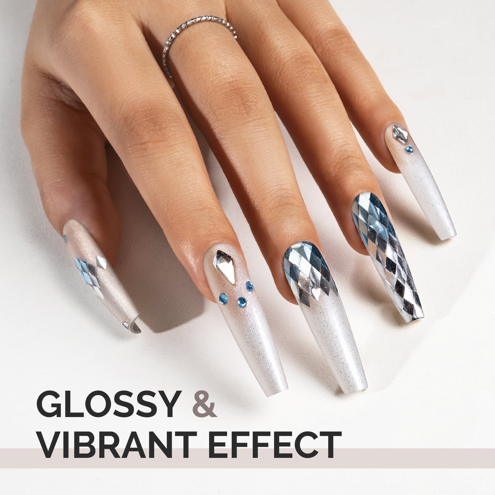 1746 Starlight White - TPO-Free Faster UV Curing Gel Nail Polish 0.5 fl oz/15ml - 图片5