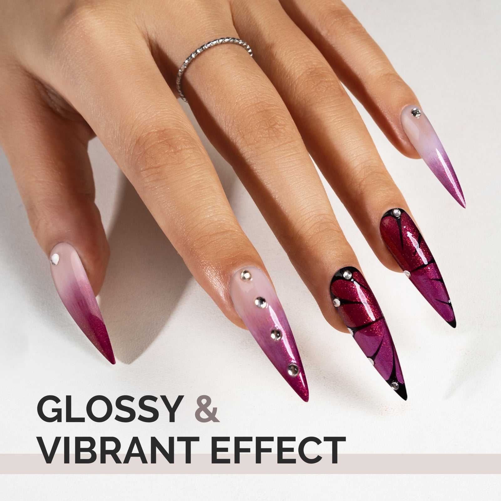 1748 Mystic Purple - TPO-Free Faster UV Curing Gel Nail Polish 0.5 fl oz/15ml - 图片5