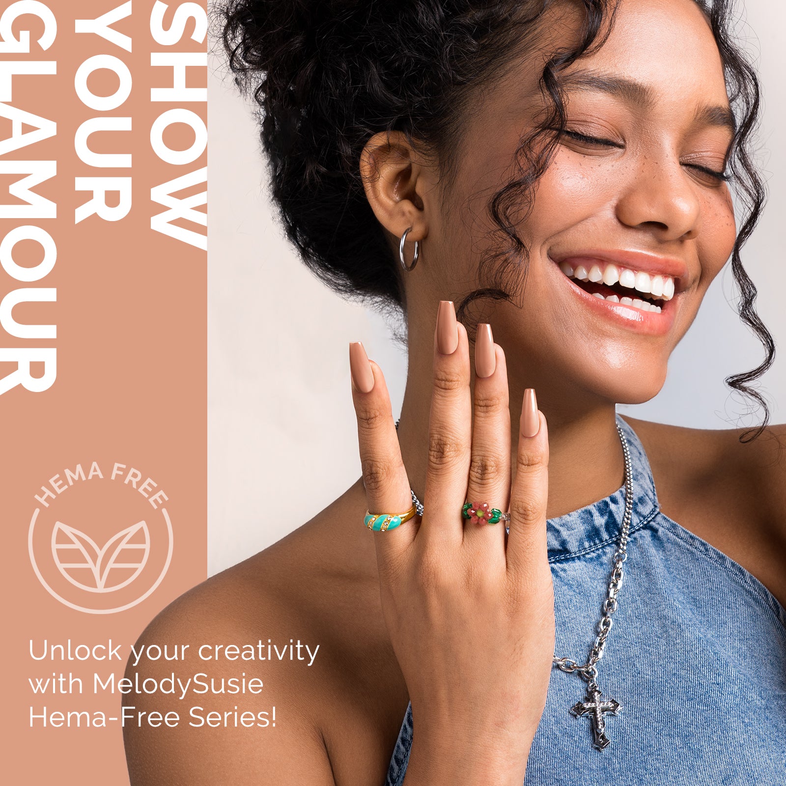 175 Peach Nude - HEMA-Free Gel Nail Polish 0.5 fl oz/15ml - 图片4