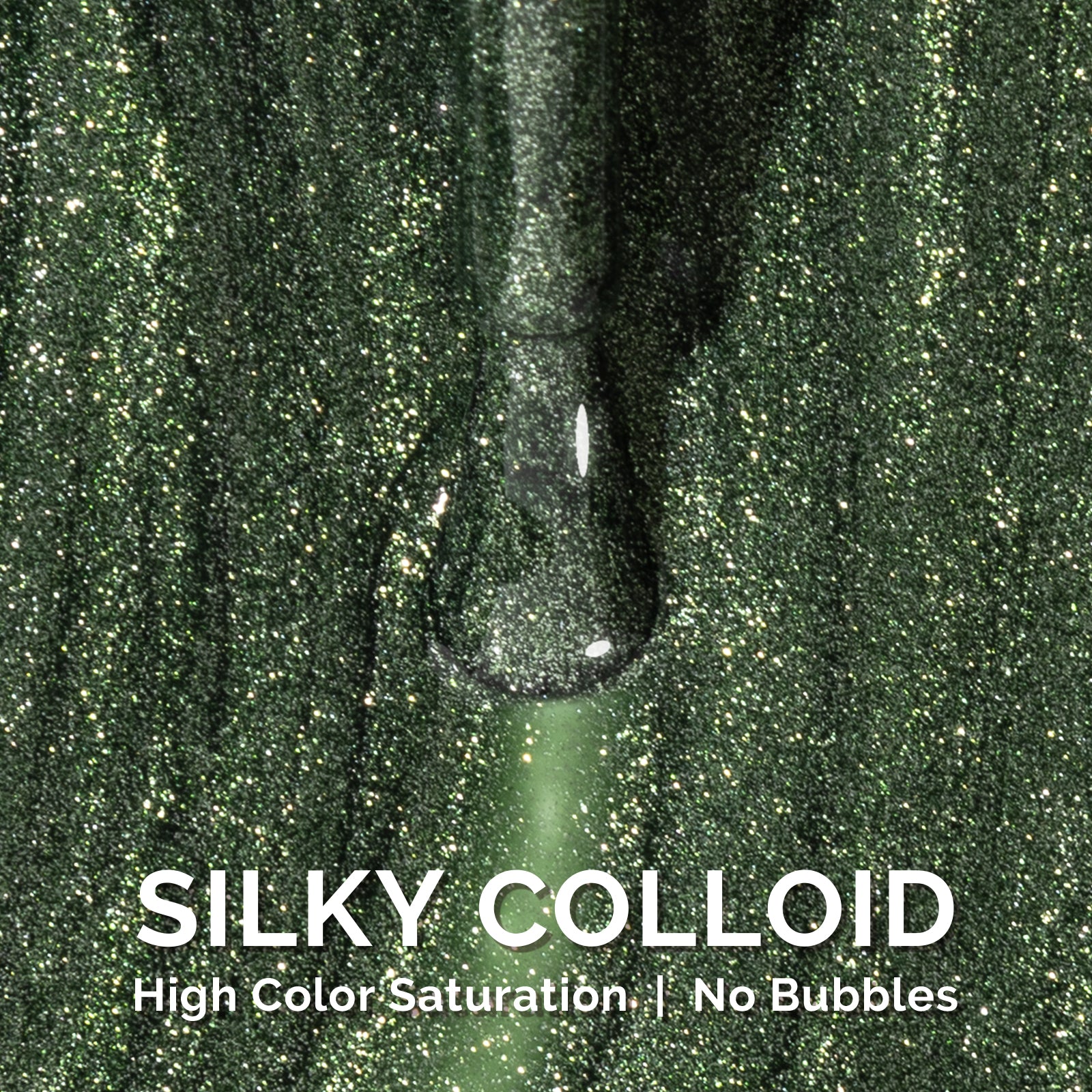 1751 Midnight Green - TPO-Free Faster UV Curing Gel Nail Polish 0.5 fl oz/15ml - 图片2