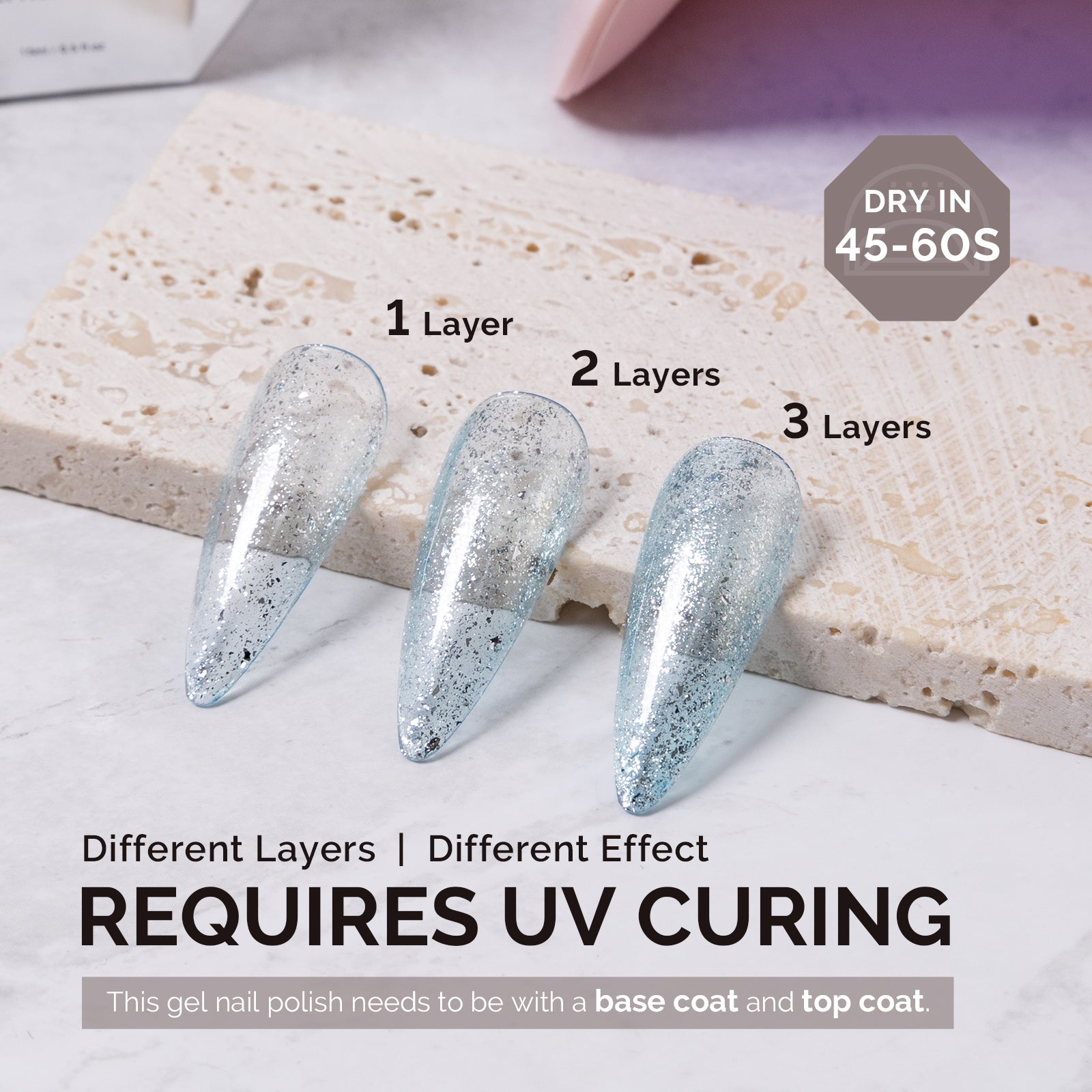 1752 Dreamy Blue - TPO-Free Faster UV Curing Gel Nail Polish 0.5 fl oz/15ml - 图片3