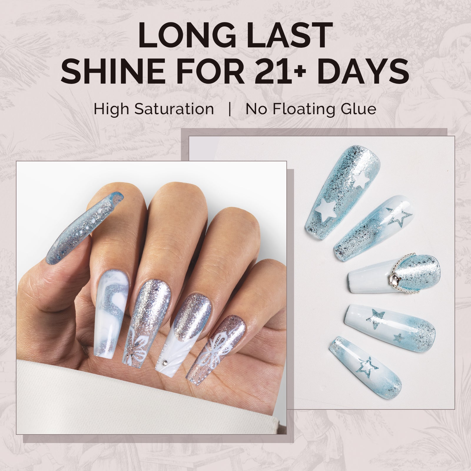 1752 Dreamy Blue - TPO-Free Faster UV Curing Gel Nail Polish 0.5 fl oz/15ml - 图片4