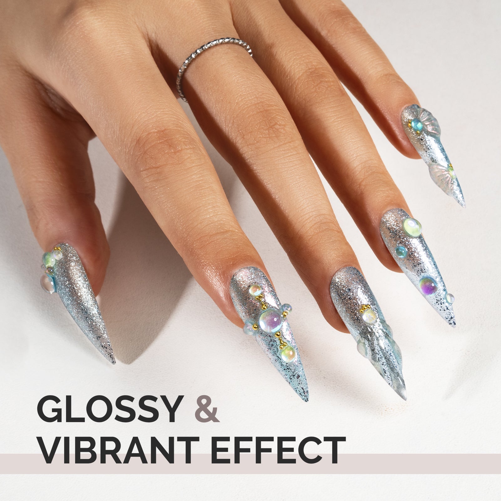 1752 Dreamy Blue - TPO-Free Faster UV Curing Gel Nail Polish 0.5 fl oz/15ml - 图片5