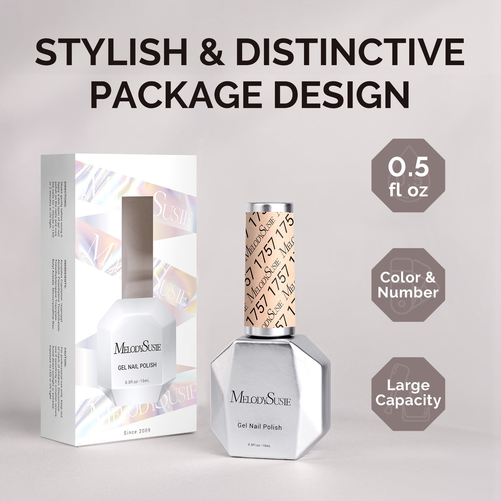 1757 Beige Dream - TPO-Free Faster UV Curing Gel Nail Polish 0.5 fl oz/15ml - 图片6