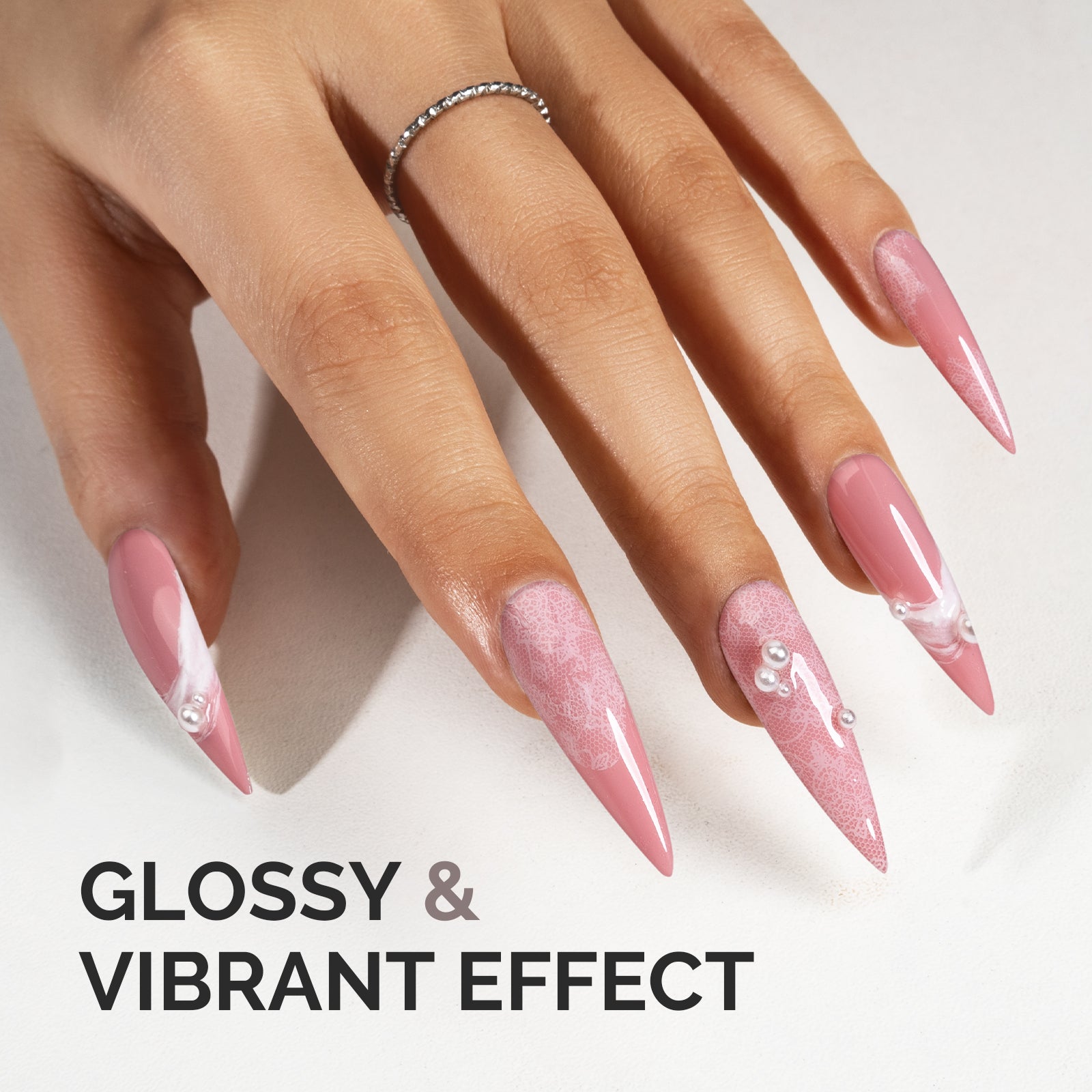 1758 Retro Smoke Pink - TPO-Free Faster UV Curing Gel Nail Polish 0.5 fl oz/15ml - 图片5