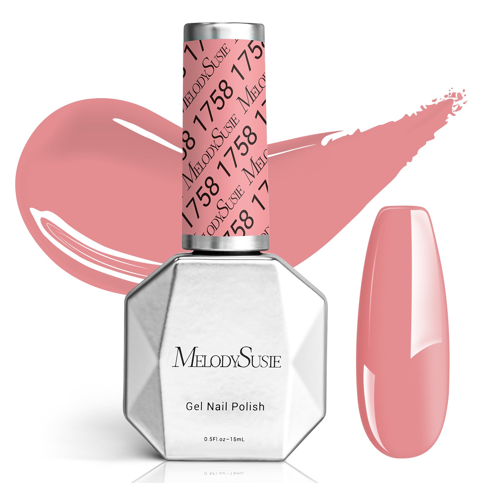 1758 Retro Smoke Pink - TPO-Free Faster UV Curing Gel Nail Polish 0.5 fl oz/15ml