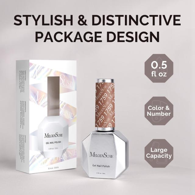 1759 Retro Brown - TPO-Free Faster UV Curing Gel Nail Polish 0.5 fl oz/15ml