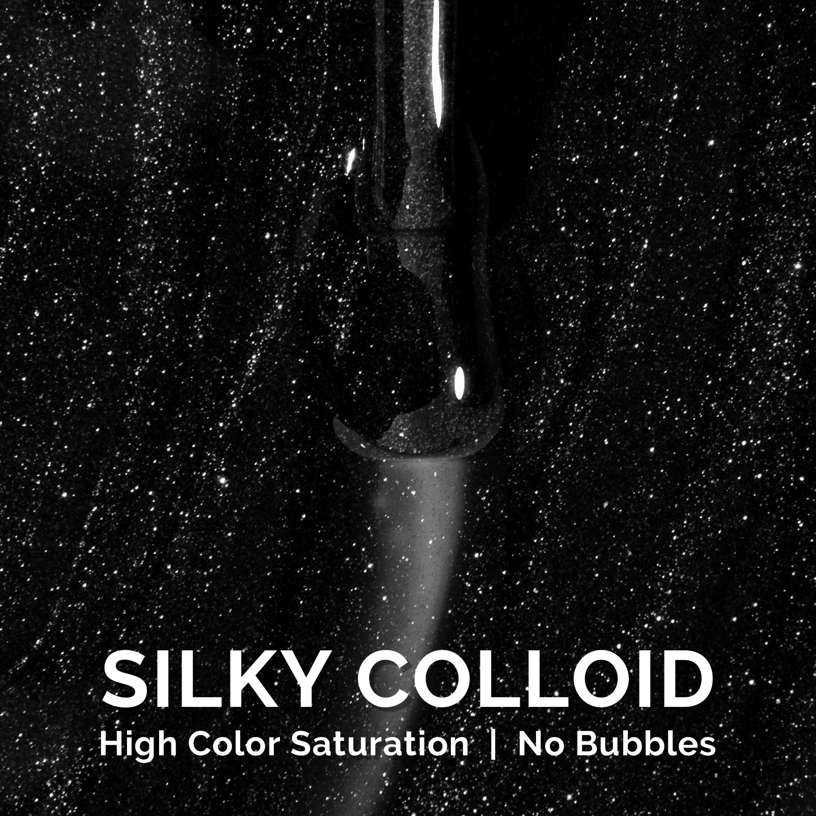 1760 Disco Black - TPO-Free Faster UV Curing Gel Nail Polish 0.5 fl oz/15ml - 图片2