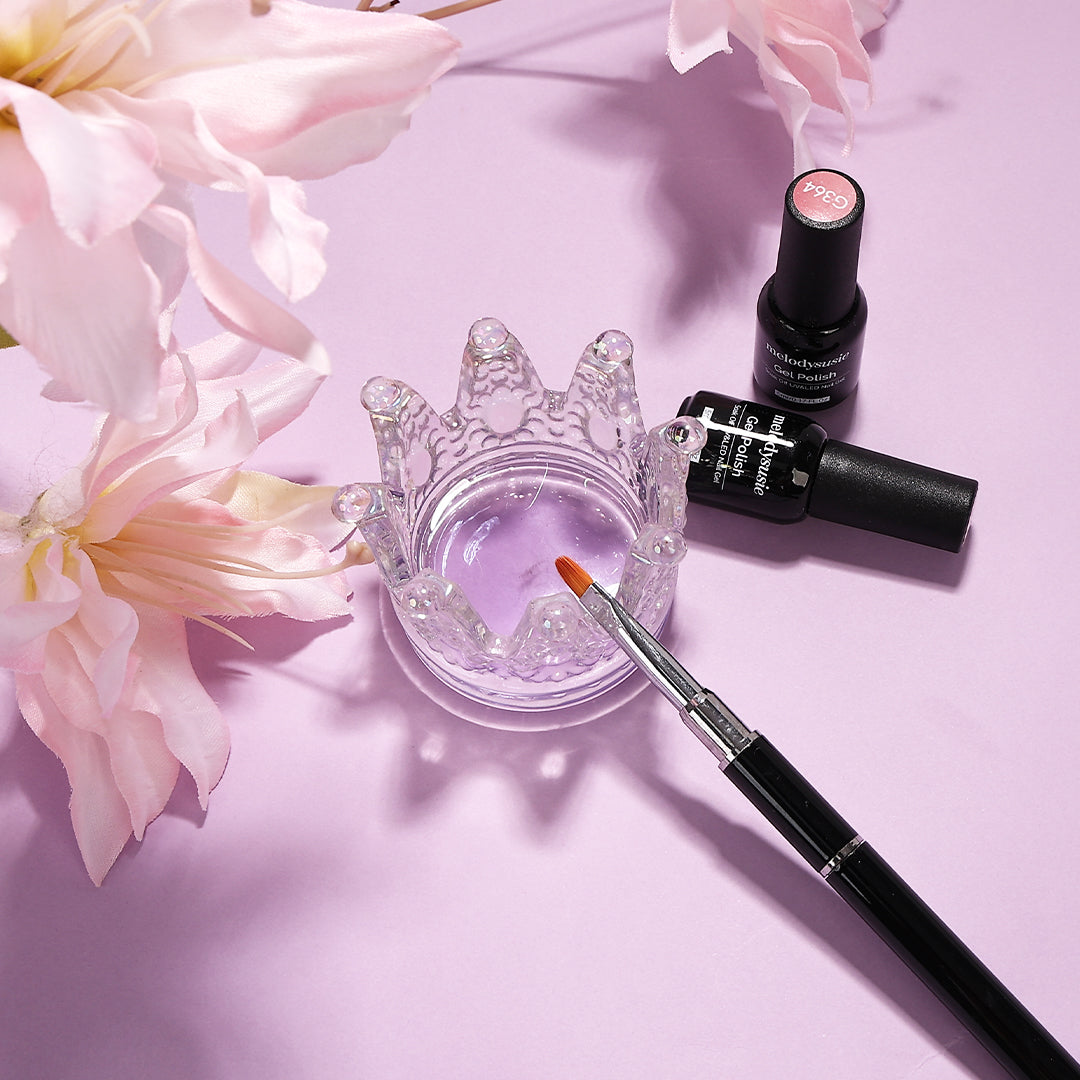 2 In 1 Nail Art Dappen Dish & Nail Pen Holder - 图片4