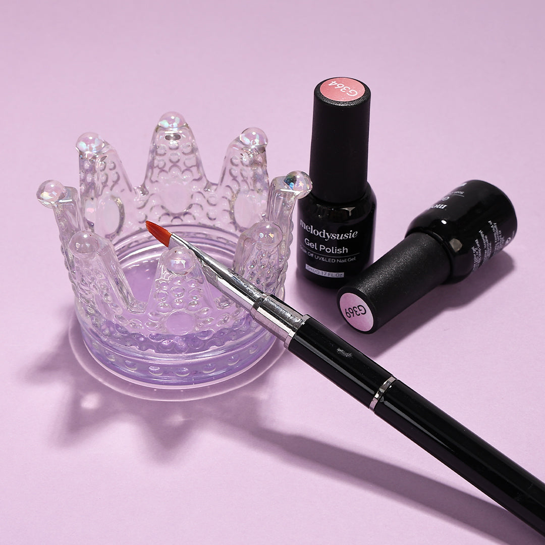 2 In 1 Nail Art Dappen Dish & Nail Pen Holder - 图片3