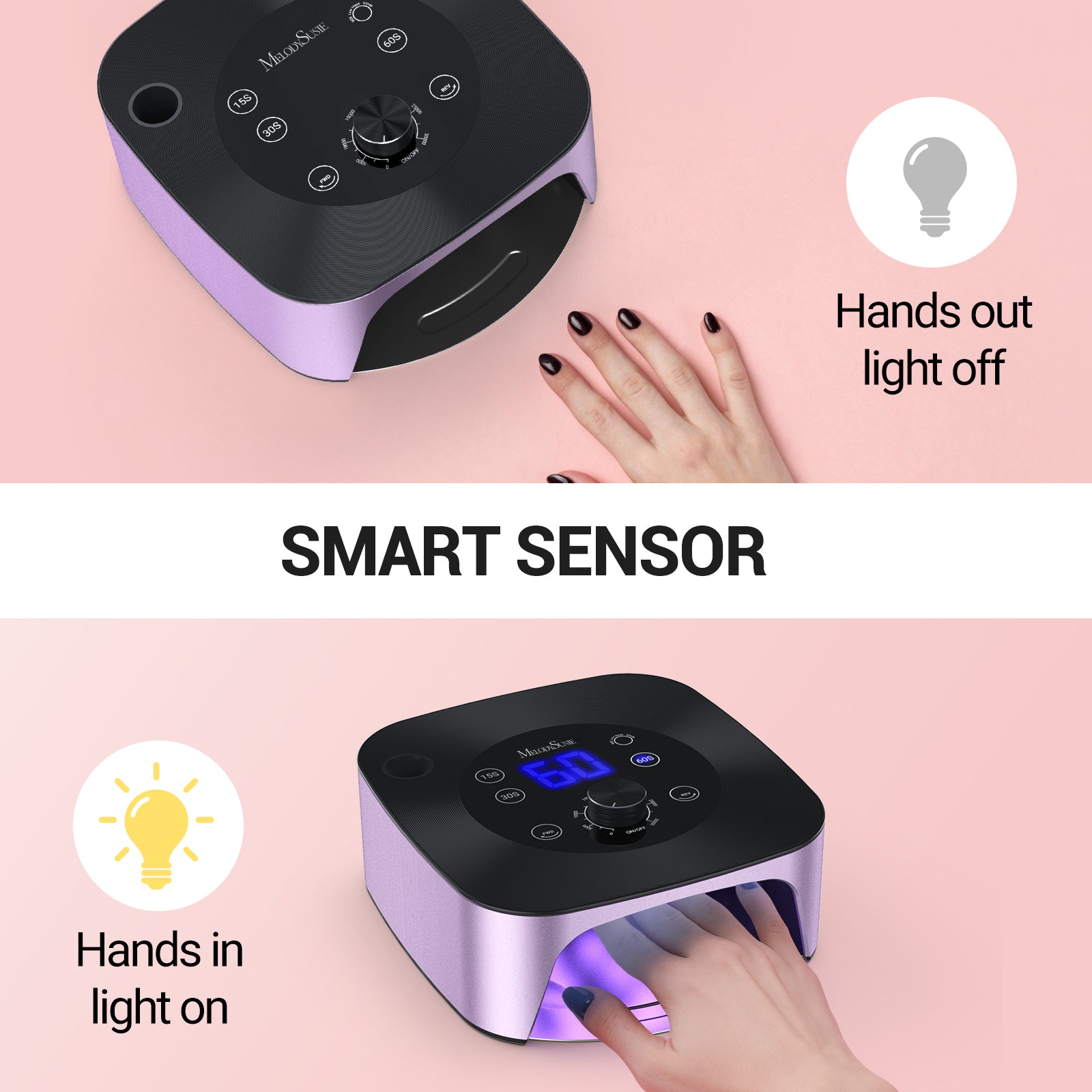 XC320C 2 in 1 Nail Lamp with Nail Drill 30,000RPM - 图片5