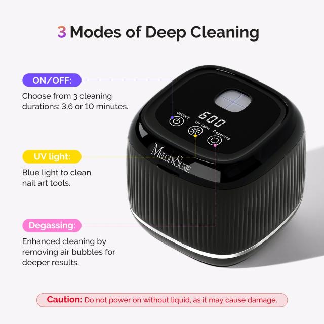2 in 1 Ultrasonic Cleaner Machine for Manicure