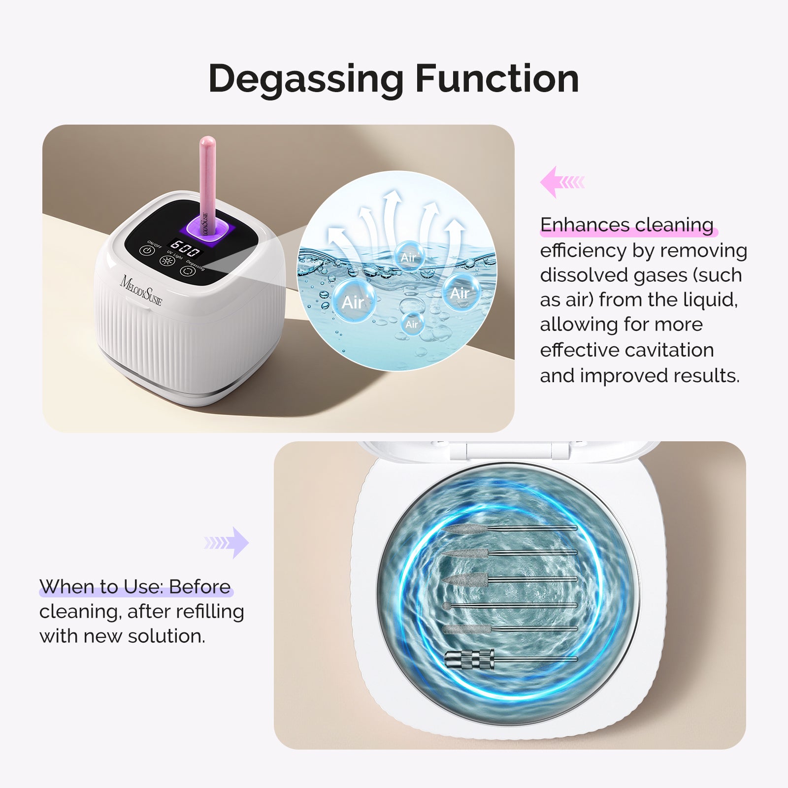 2 in 1 Ultrasonic Cleaner Machine for Manicure - Image19