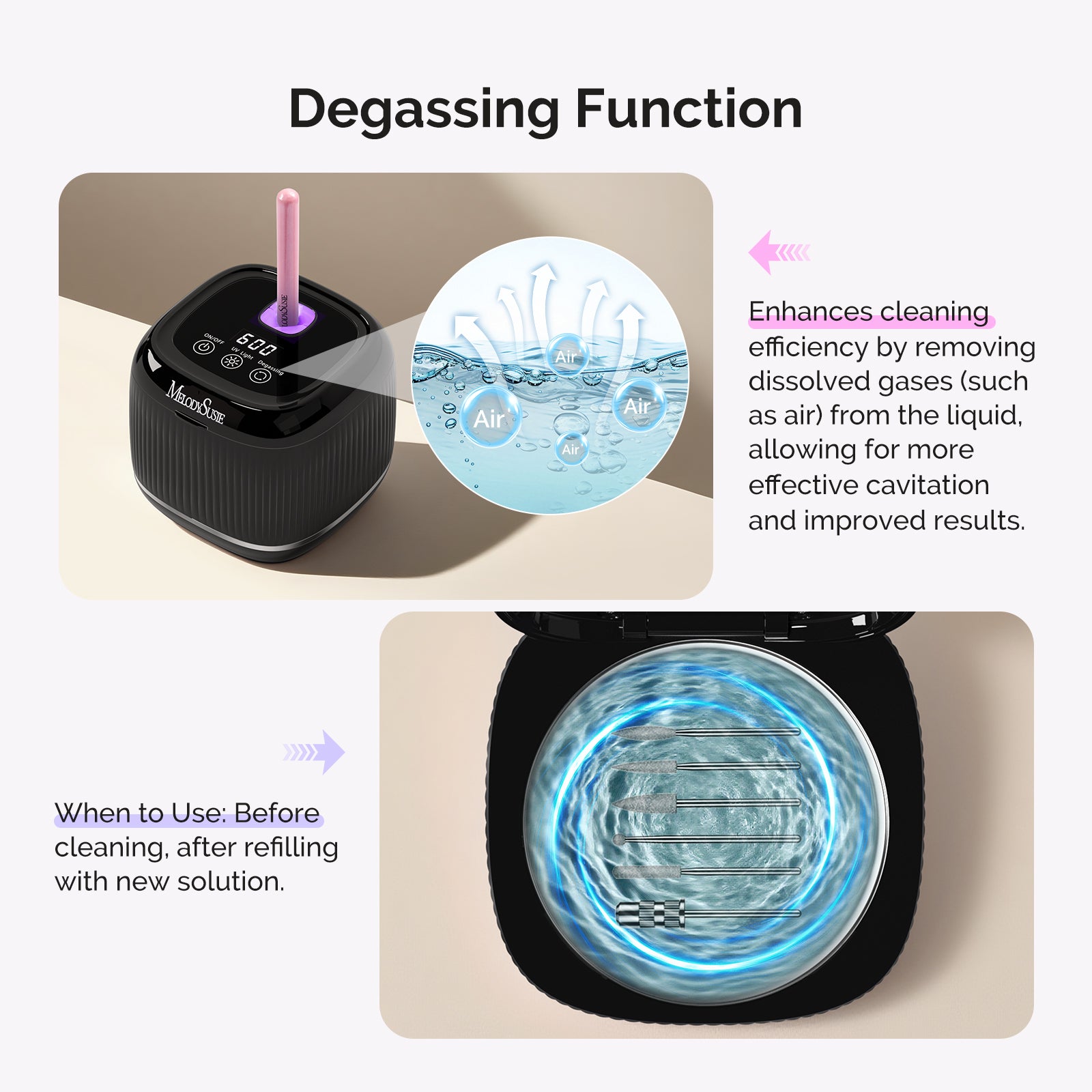 2 in 1 Ultrasonic Cleaner Machine for Manicure - Image11