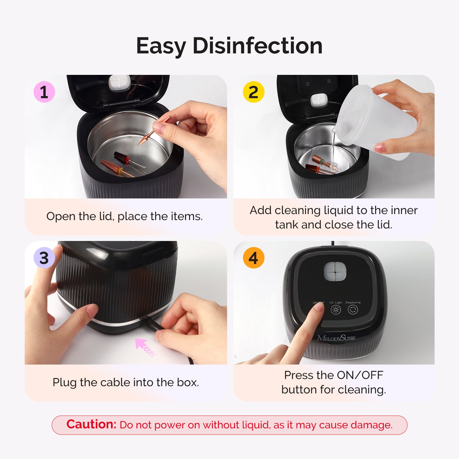 2 in 1 Ultrasonic Cleaner Machine for Manicure - Image12