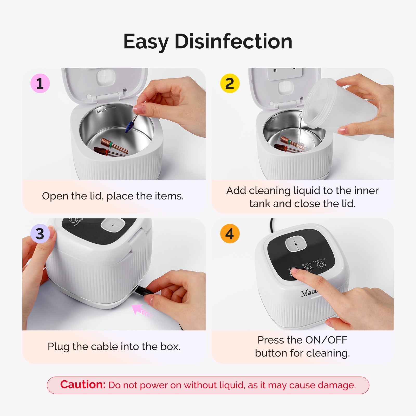 2 in 1 Ultrasonic Cleaner Machine for Manicure - Image20