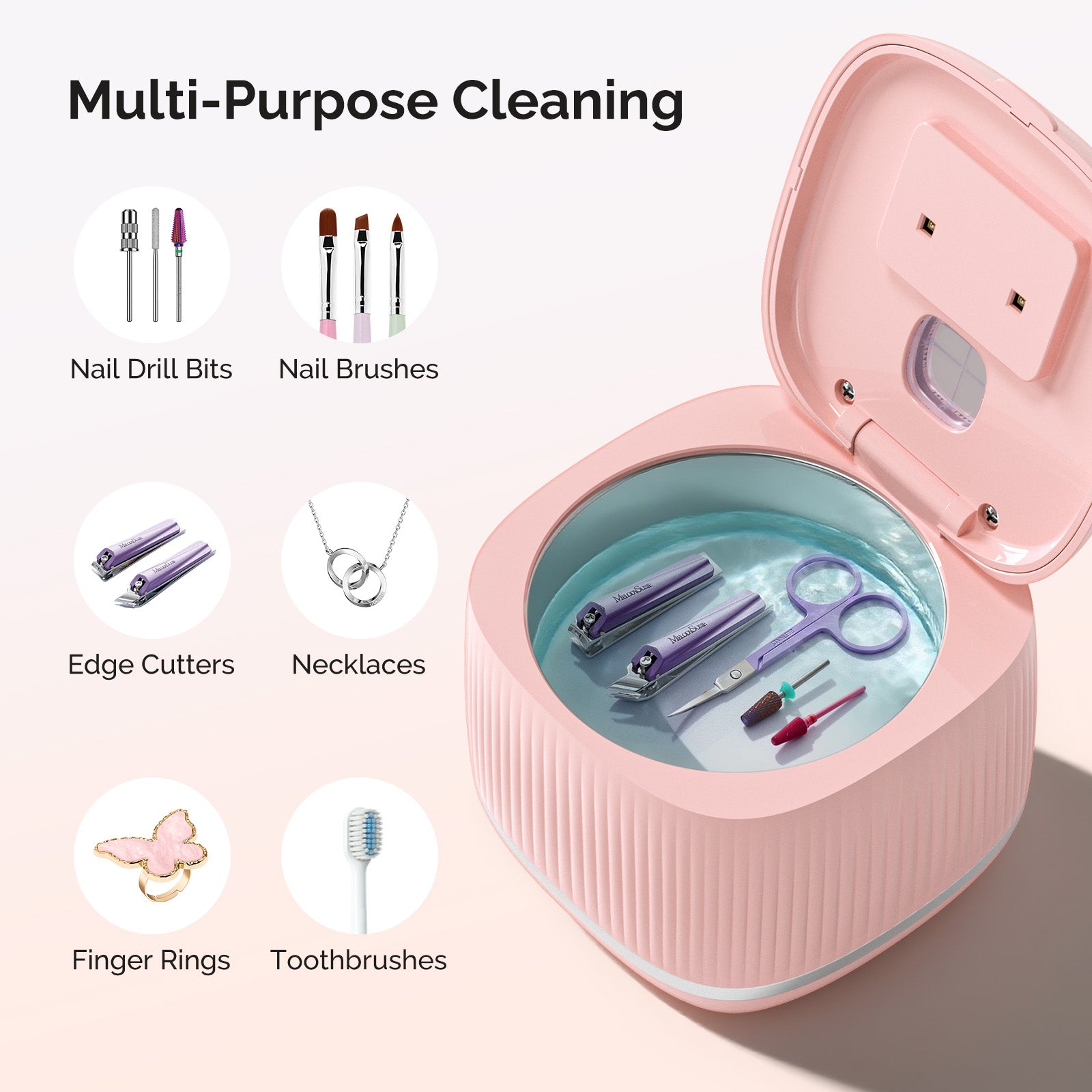 2 in 1 Ultrasonic Cleaner Machine for Manicure - Image6