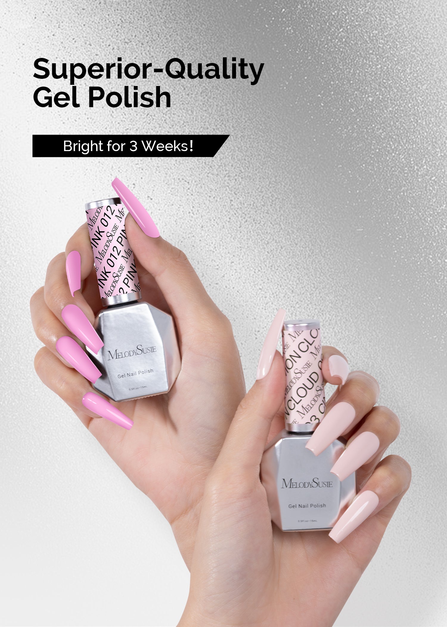 2 Pack 15ml TPO-Free Thick Gel Nail Polish (093 Cinnamon Cloud and 012 Pretty Pink) - 图片7