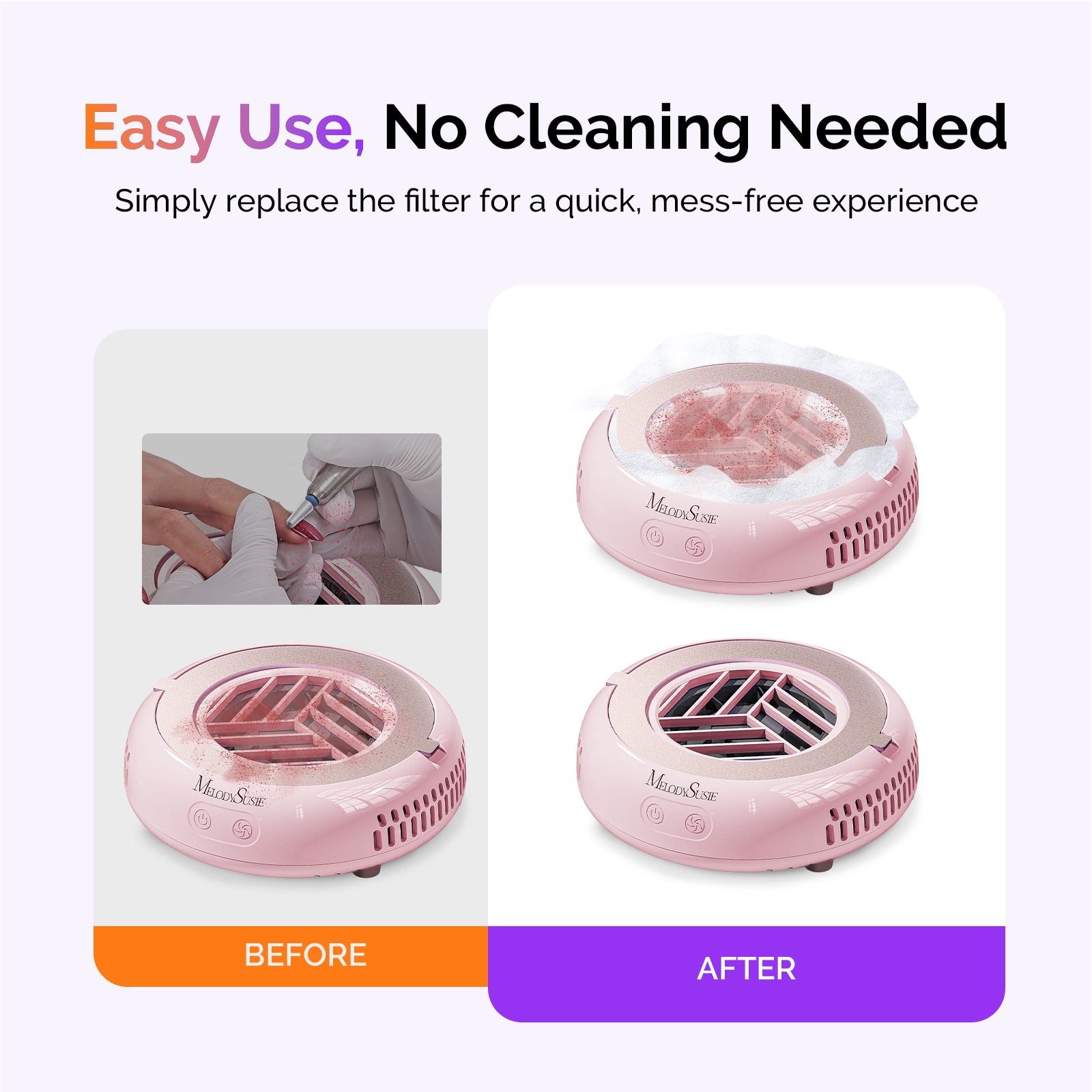 210Pcs Disposable Filter Papers for HPROA Nail Dust Collector - 图片4