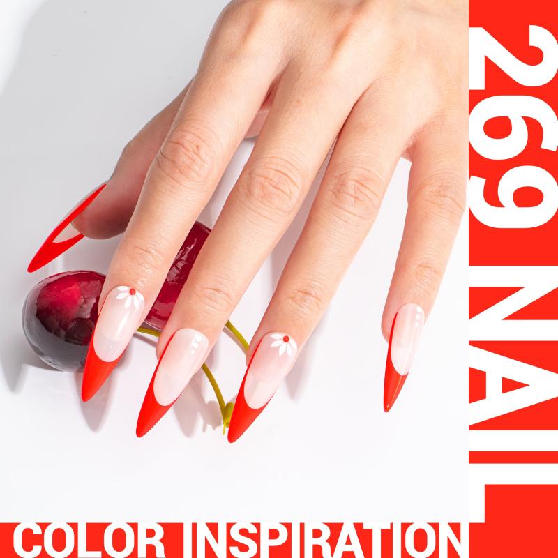224 Bright Orange - TPO-Free Thick Gel Nail Polish(15ml)