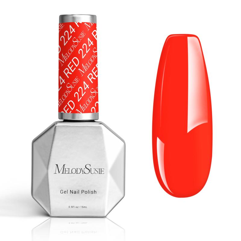 224 Bright Orange - TPO-Free Thick Gel Nail Polish(15ml)
