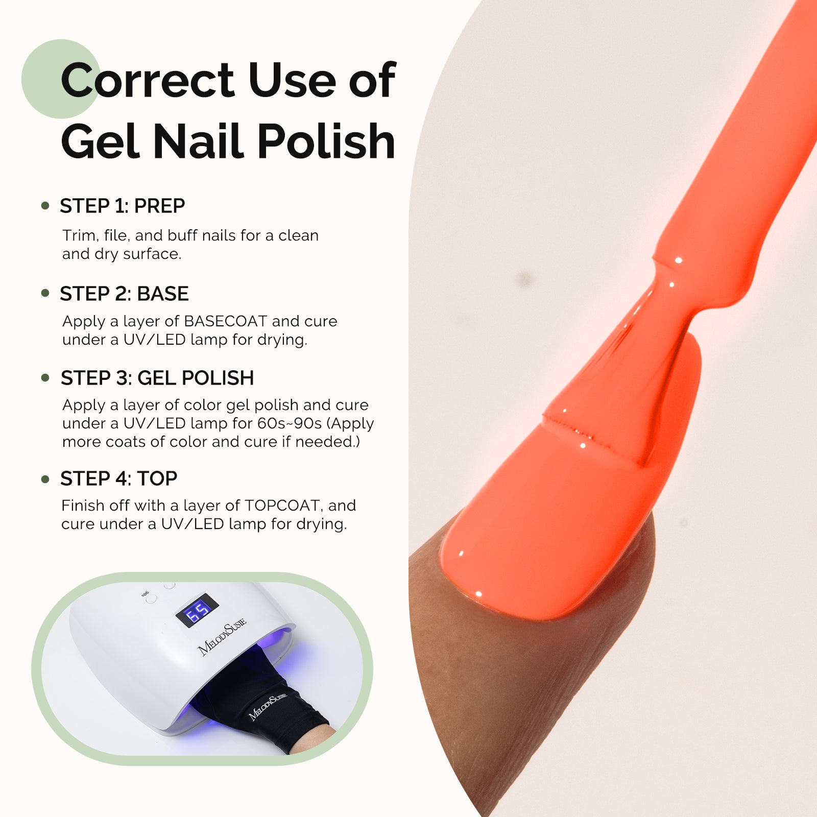 227 Blood Orange - HEMA-Free Gel Nail Polish 0.5 fl oz/15ml - 图片5